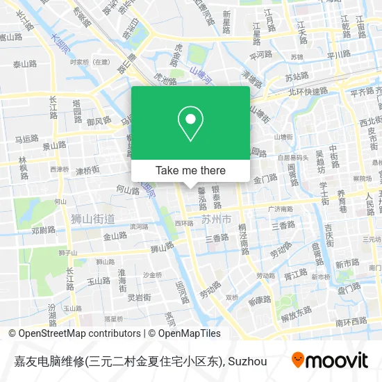 嘉友电脑维修(三元二村金夏住宅小区东) map
