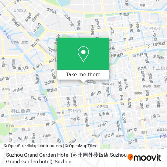 Suzhou Grand Garden Hotel (苏州园外楼饭店 Suzhou Grand Garden hotel) map