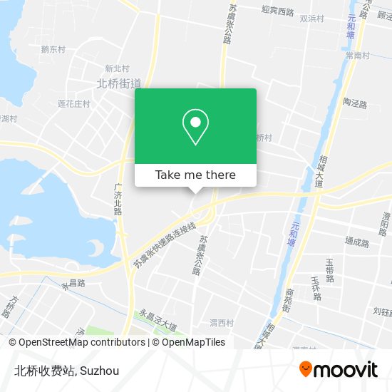 北桥收费站 map