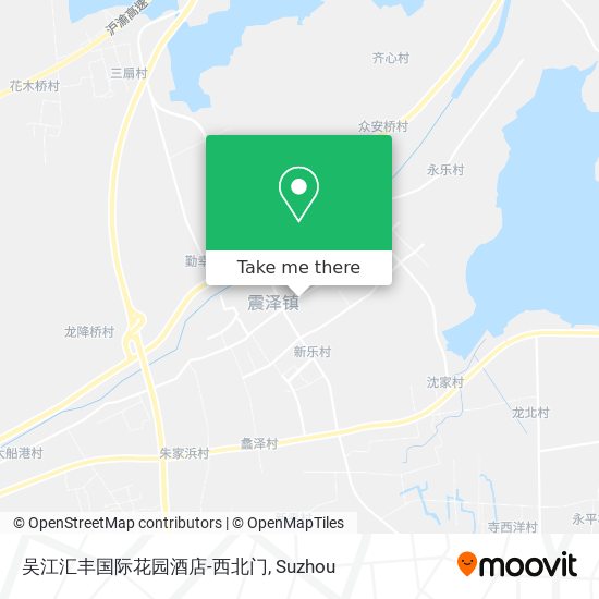 吴江汇丰国际花园酒店-西北门 map