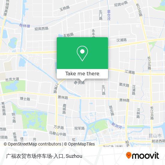 广福农贸市场停车场-入口 map