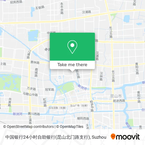 中国银行24小时自助银行(昆山北门路支行) map
