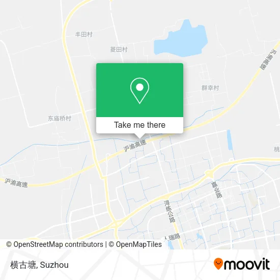 横古塘 map