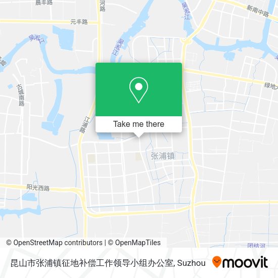 昆山市张浦镇征地补偿工作领导小组办公室 map