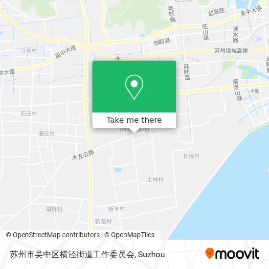 苏州市吴中区横泾街道工作委员会 map