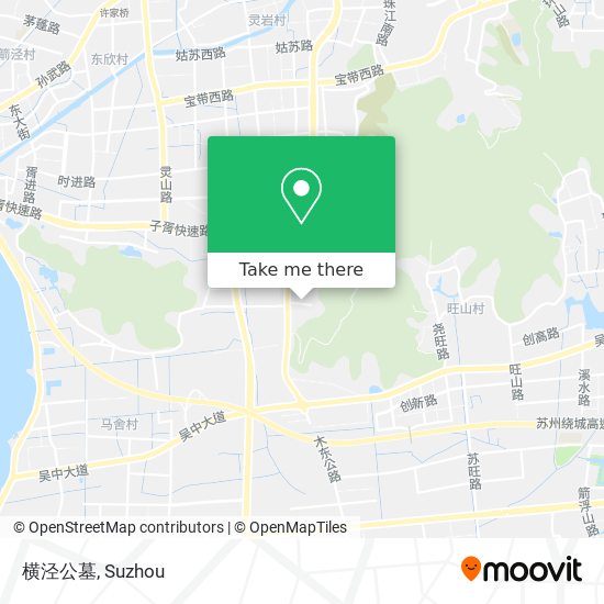 横泾公墓 map