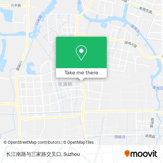 长江南路与三家路交叉口 map