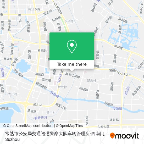 常熟市公安局交通巡逻警察大队车辆管理所-西南门 map