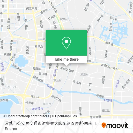 常熟市公安局交通巡逻警察大队车辆管理所-西南门 map