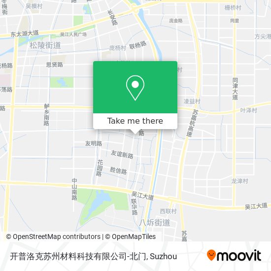 开普洛克苏州材料科技有限公司-北门 map