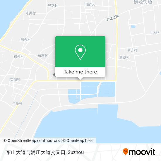 东山大道与浦庄大道交叉口 map