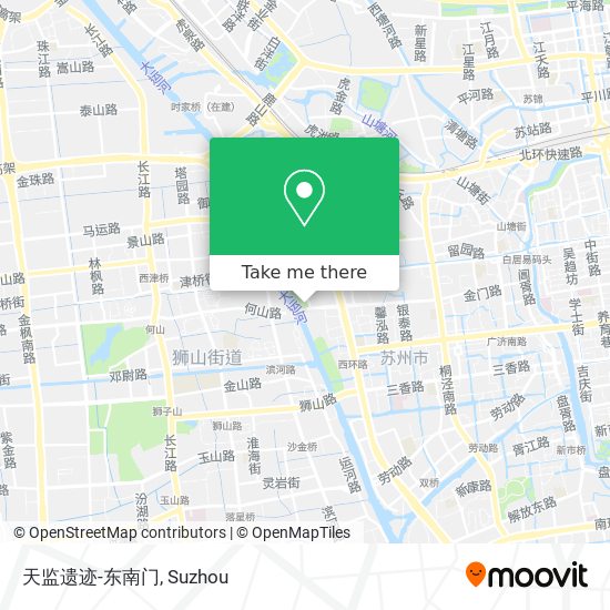 天监遗迹-东南门 map