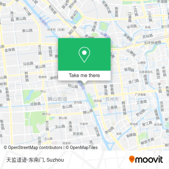天监遗迹-东南门 map