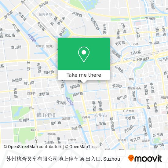 苏州杭合叉车有限公司地上停车场-出入口 map
