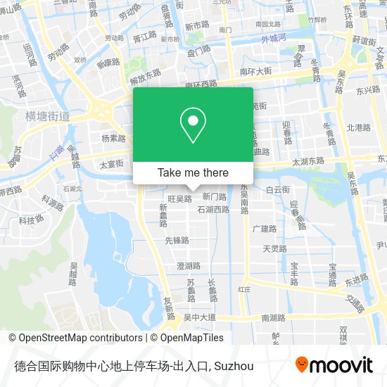 德合国际购物中心地上停车场-出入口 map