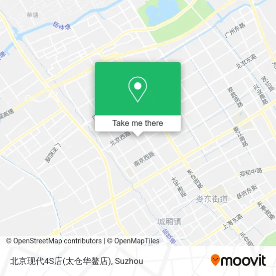 北京现代4S店(太仓华鳌店) map