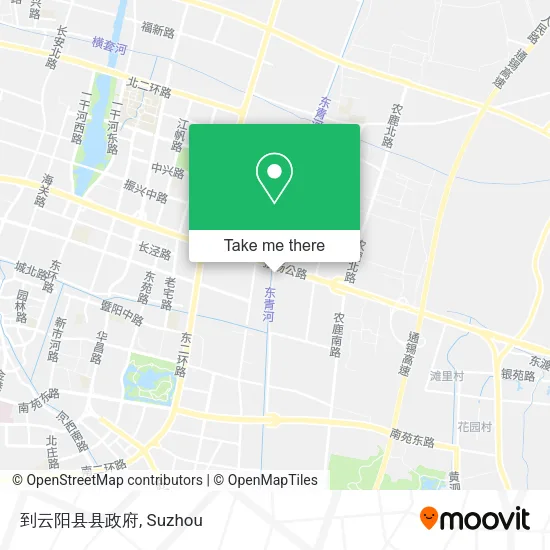 到云阳县县政府 map