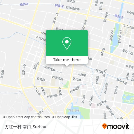 万红一村-南门 map