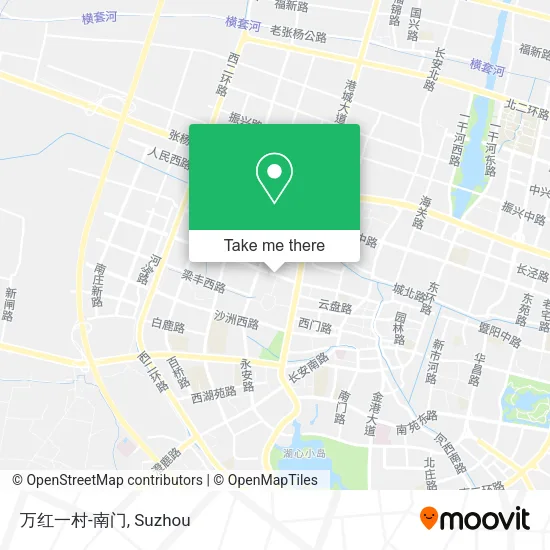 万红一村-南门 map