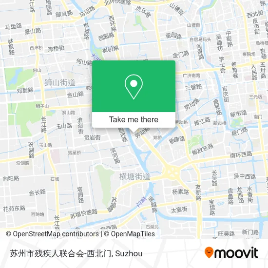 苏州市残疾人联合会-西北门 map