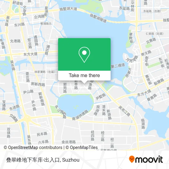 叠翠峰地下车库-出入口 map