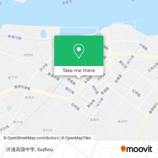浒浦高级中学 map
