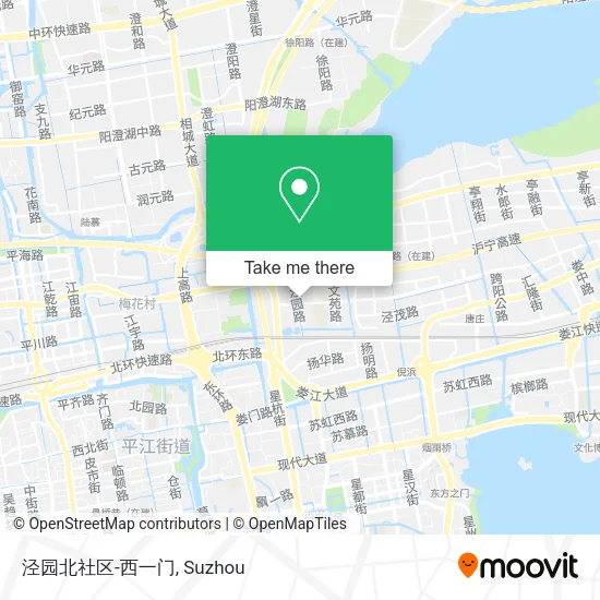 泾园北社区-西一门 map