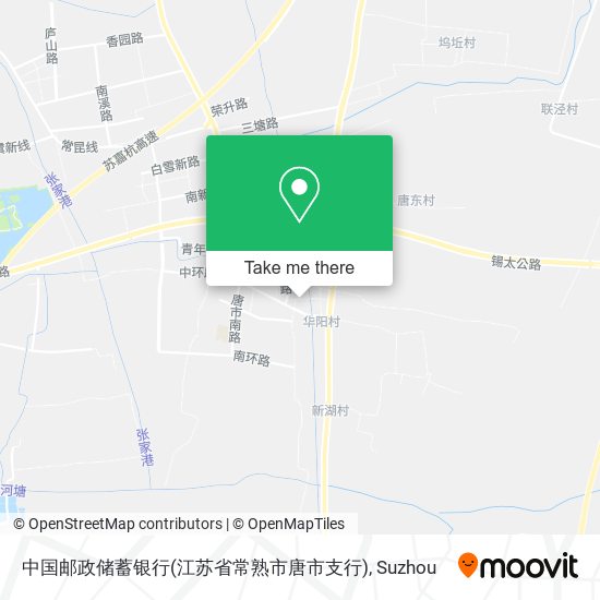 中国邮政储蓄银行(江苏省常熟市唐市支行) map