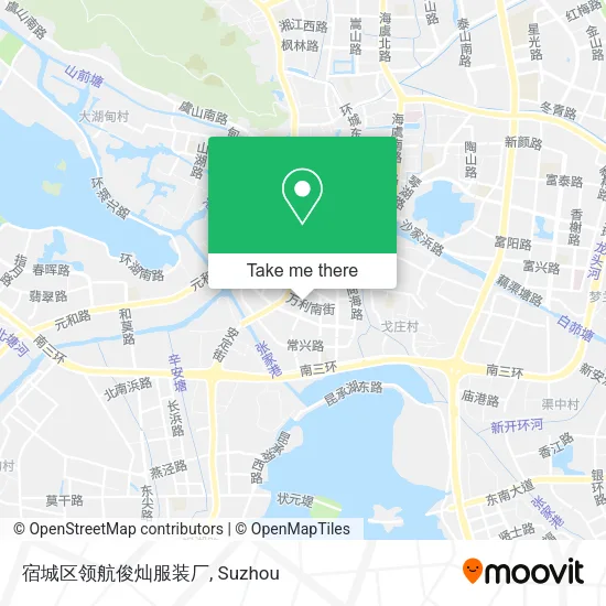 宿城区领航俊灿服装厂 map