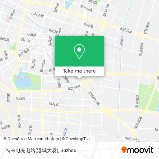 特来电充电站(港城大厦) map