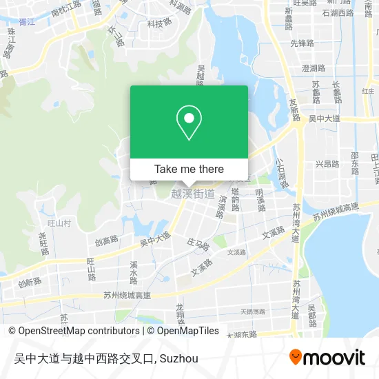 吴中大道与越中西路交叉口 map