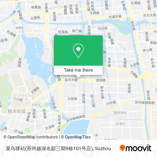 菜鸟驿站(苏州越湖名邸三期9栋101号店) map