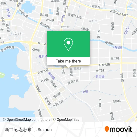 新世纪花苑-东门 map