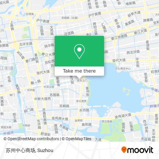 苏州中心商场 map
