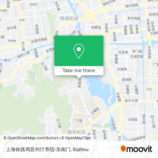 上海铁路局苏州疗养院-东南门 map