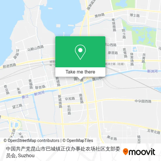 中国共产党昆山市巴城镇正仪办事处农场社区支部委员会 map