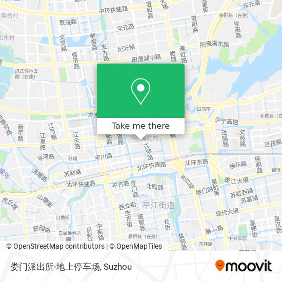 娄门派出所-地上停车场 map