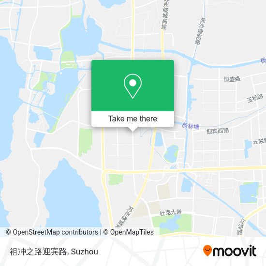 祖冲之路迎宾路 map
