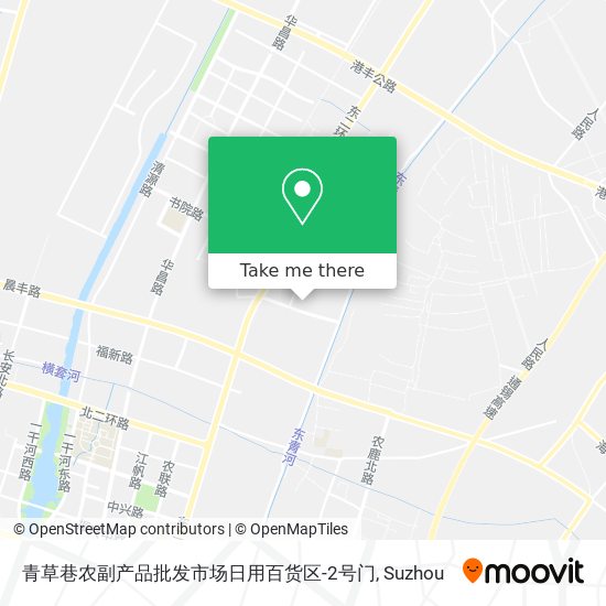 青草巷农副产品批发市场日用百货区-2号门 map