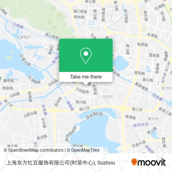 上海东方红豆服饰有限公司(时装中心) map