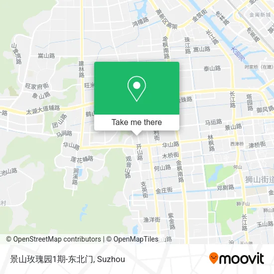 景山玫瑰园1期-东北门 map