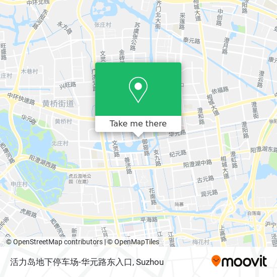 活力岛地下停车场-华元路东入口 map