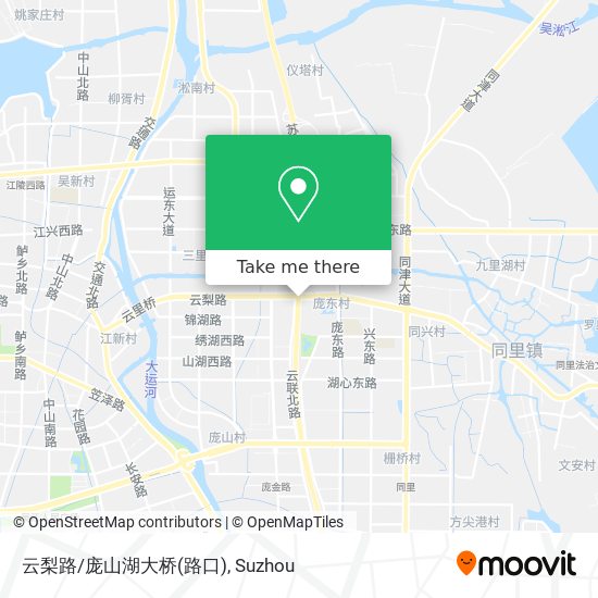 云梨路/庞山湖大桥(路口) map
