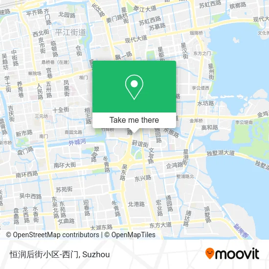 恒润后街小区-西门 map