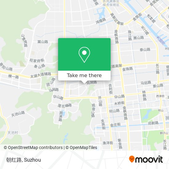 朝红路 map