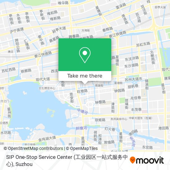 SIP One-Stop Service Center (工业园区一站式服务中心) map