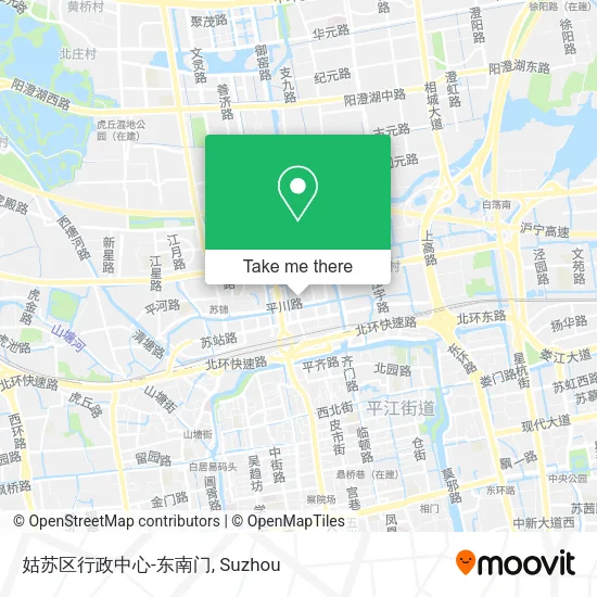 姑苏区行政中心-东南门 map