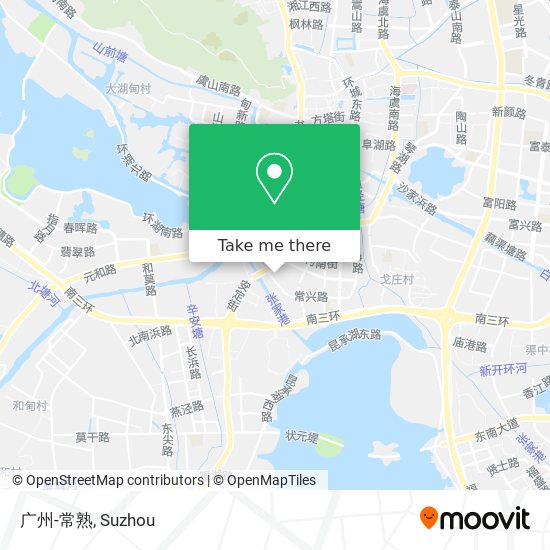 广州-常熟 map