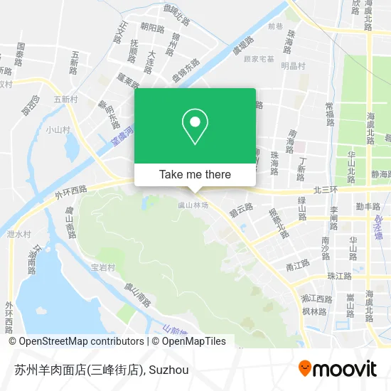 苏州羊肉面店(三峰街店) map