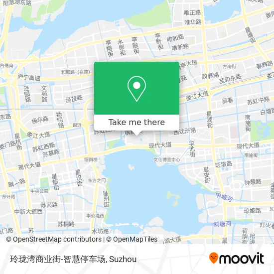 玲珑湾商业街-智慧停车场 map